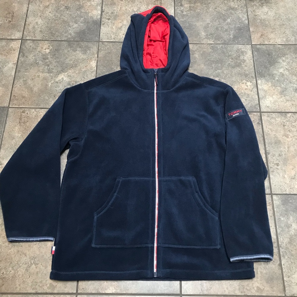 VTG 90’s Tommy Hilfiger Full Zip Fleece Jacket Size 2XL